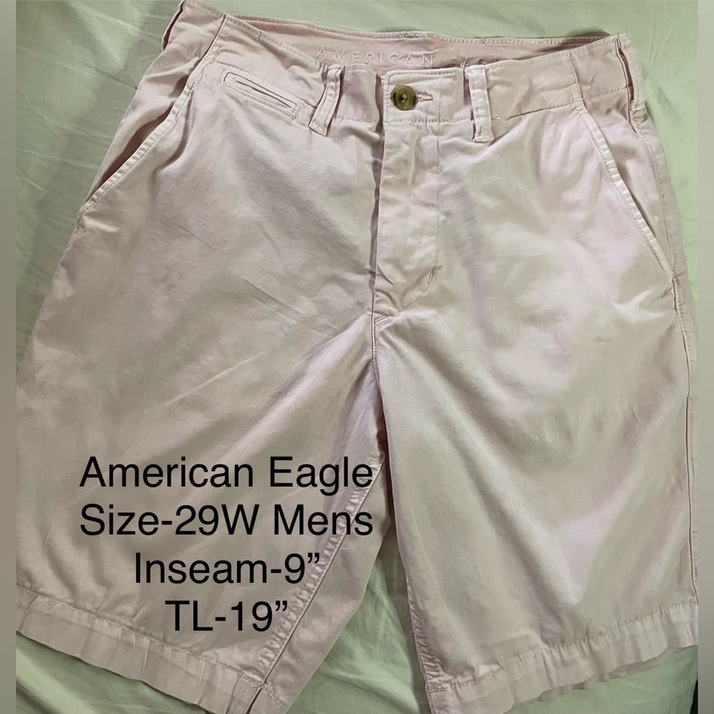 American Eagle Outfitters Mens Pink Cargo Shorts